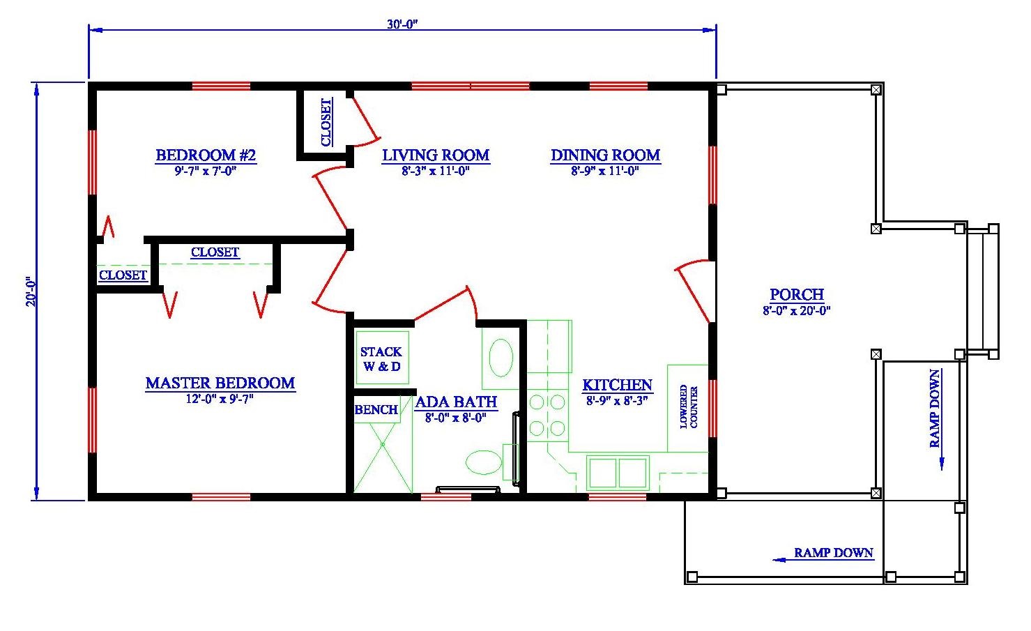 Wheelchair Accessible Tiny House Plans The Oasis