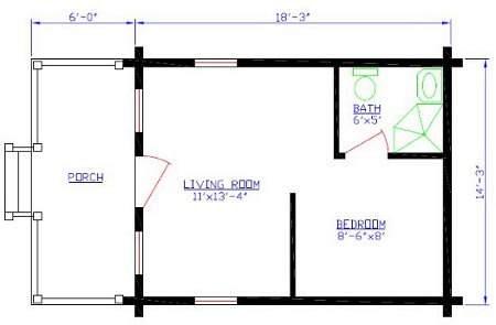 Mountain Series Cabin Floorplan 7 and 8